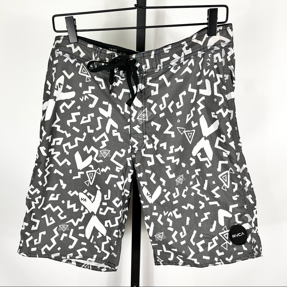 RVCA Patterned All Seeing Eye Swim Trunks Size 33